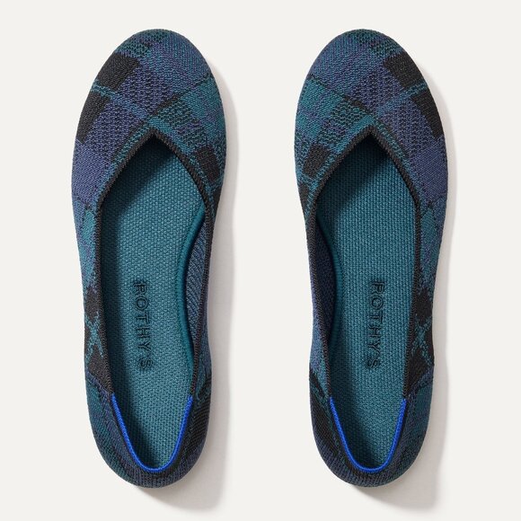 Rothy's The Flat - Preppy Plaid Size 9 - Picture 1 of 6